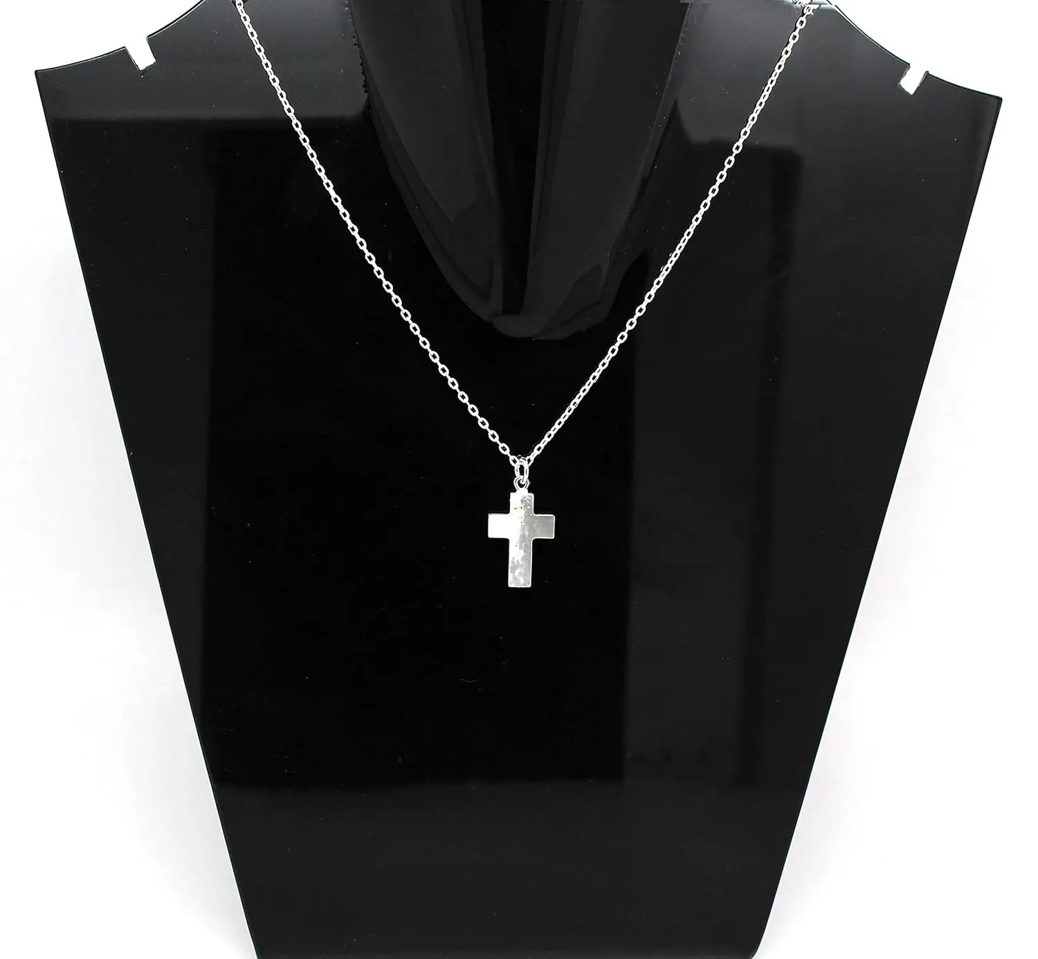 Natural Mother Of Pearl Cross Pendant Necklace, Handmade Jewelry, 925 Sterling Silver 16   2 Inch Adjustable Chain (Mother Of Pearl)
