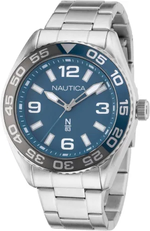 Nautica N83 Men's NAPFWS307 Finn World Stainess Steel Bracelet Watch