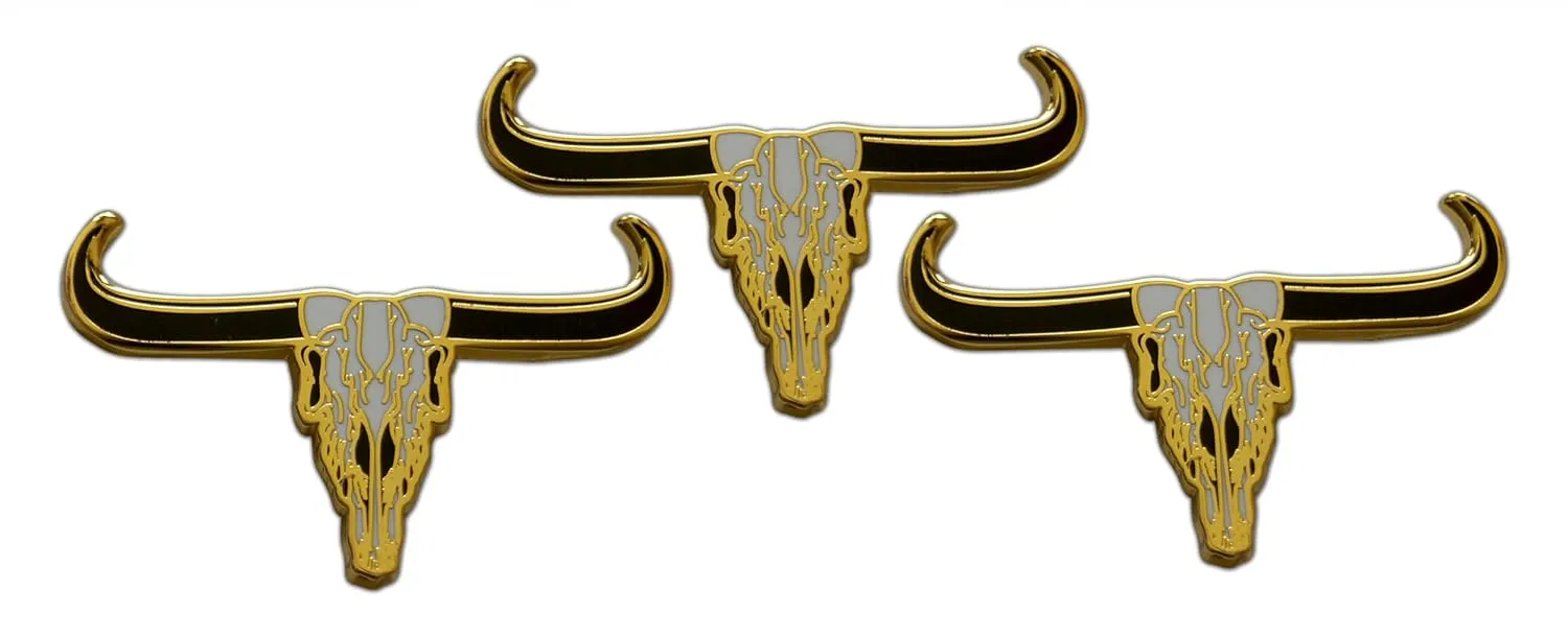 Novel Merk Cowboy & Rancher  Icons Lapel Pin, Hat Pin & Tie Tack Set - with Clutch Back