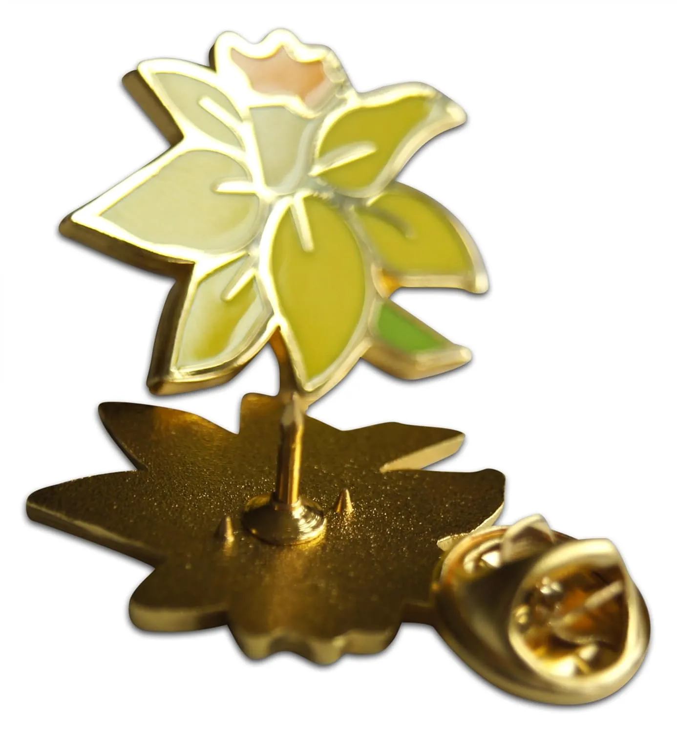 Novel Merk Flower Blossom Floret - Sunflower, Daffodil, & Other Lapel Pin, Hat Pin & Tie Tack Set - with Clutch Back