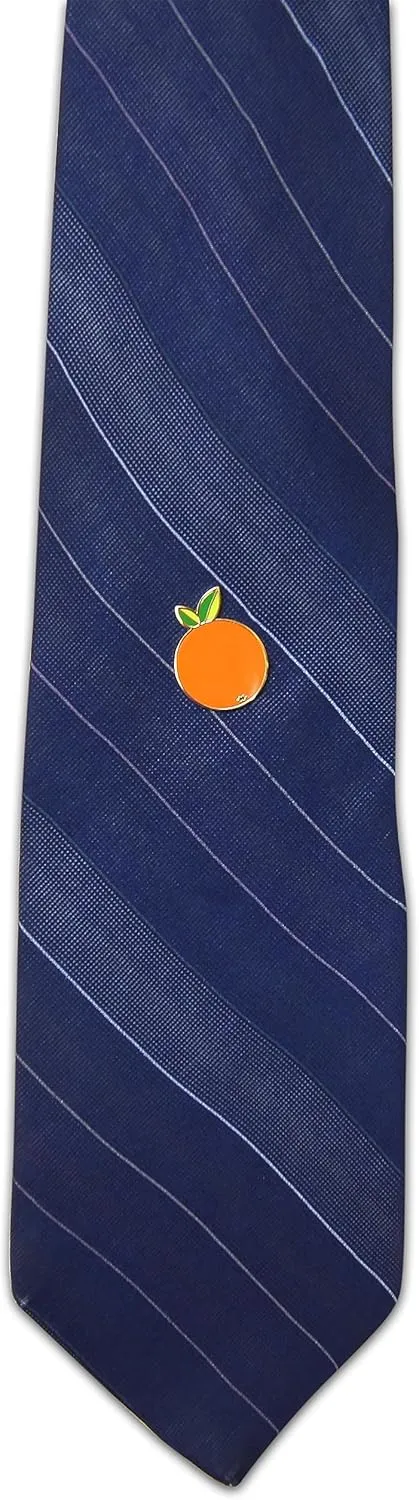 Novel Merk Fruit Lemon, Strawberry, or Orange Appreciation Lapel Pin, Hat Pin & Tie Tack Set with Clutch Back