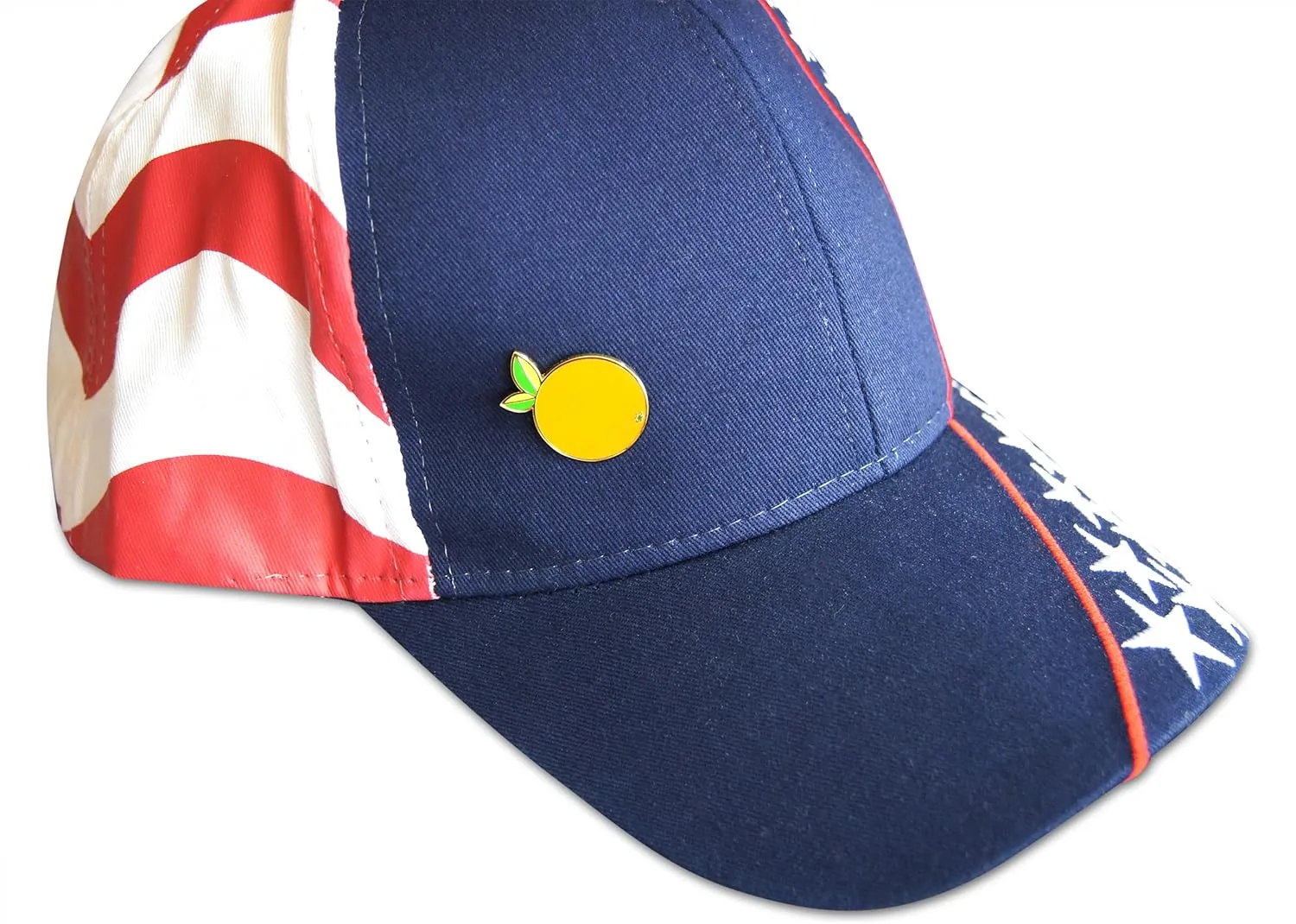 Novel Merk Fruit Lemon, Strawberry, or Orange Appreciation Lapel Pin, Hat Pin & Tie Tack Set with Clutch Back