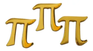 Novel Merk Pi Math  Symbol for Pi Lapel Pin, Hat Pin & Tie Tack Set - with Clutch Back