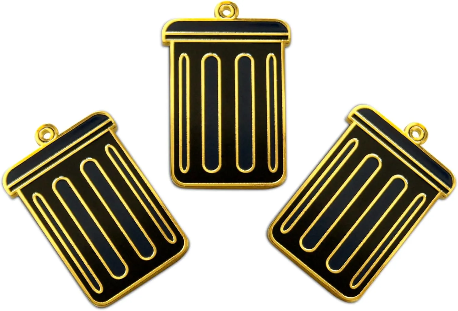 Novel Merk Sanitation & Garbage Man Pride  Trash Can Lapel Pin, Hat Pin & Tie Tack Set with Clutch Back