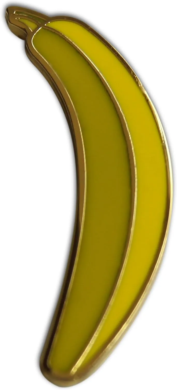 Novel Merk Tropical Fruits  Banana & Other Lapel Pin, Hat Pin & Tie Tack Set - with Clutch Back