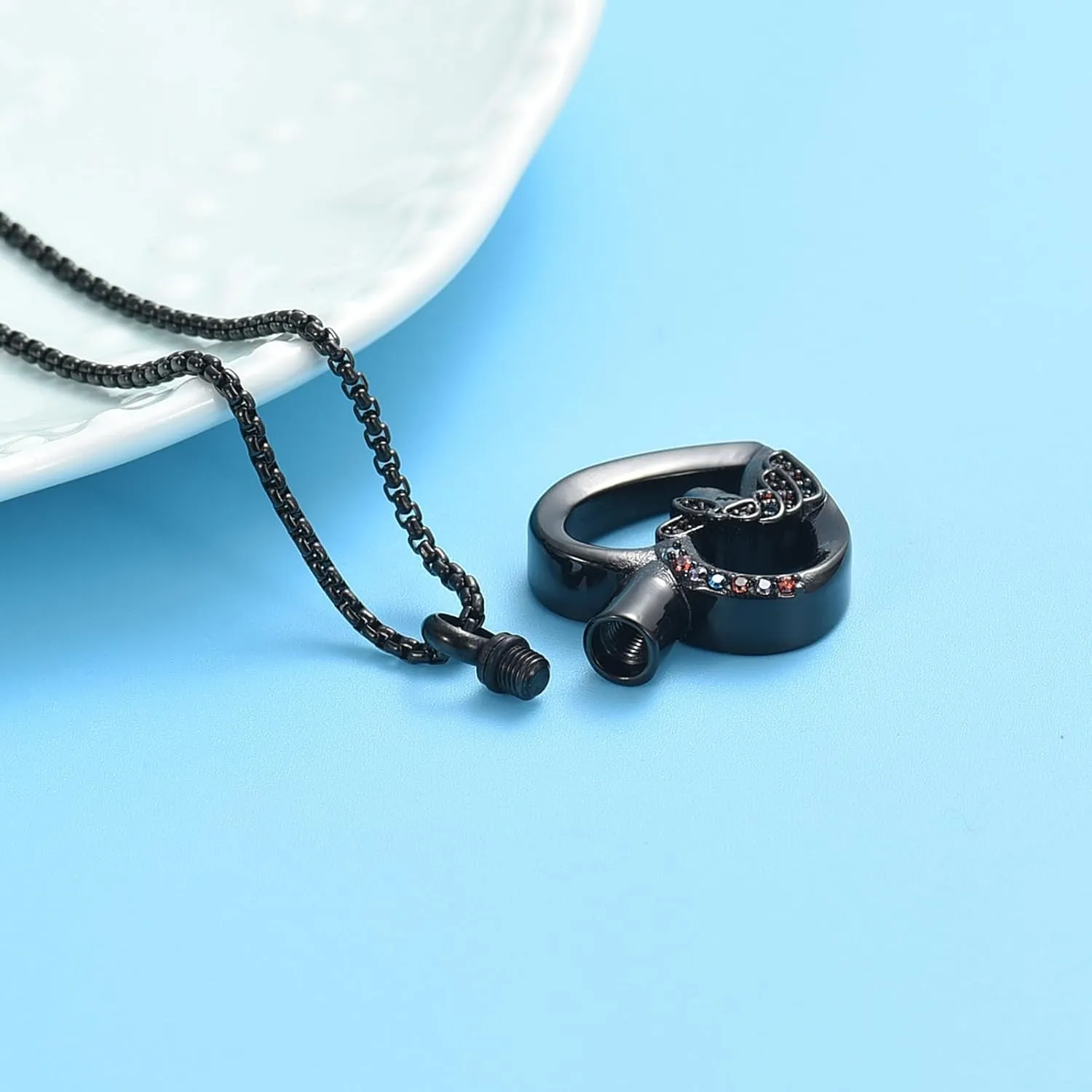 Oinsi Unicorn Cremation Jewelry For Ashes Of Loved One Keepsake Memorial Urn Necklace Pendant Women Girls Fashion Jewelry