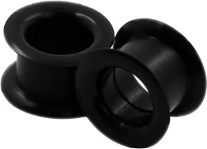 Oyaface 2 PC Colorful Hard Silicone Flexible Ear Skin Tunnels Plugs Hollow Ear Gauges 2G-25mm