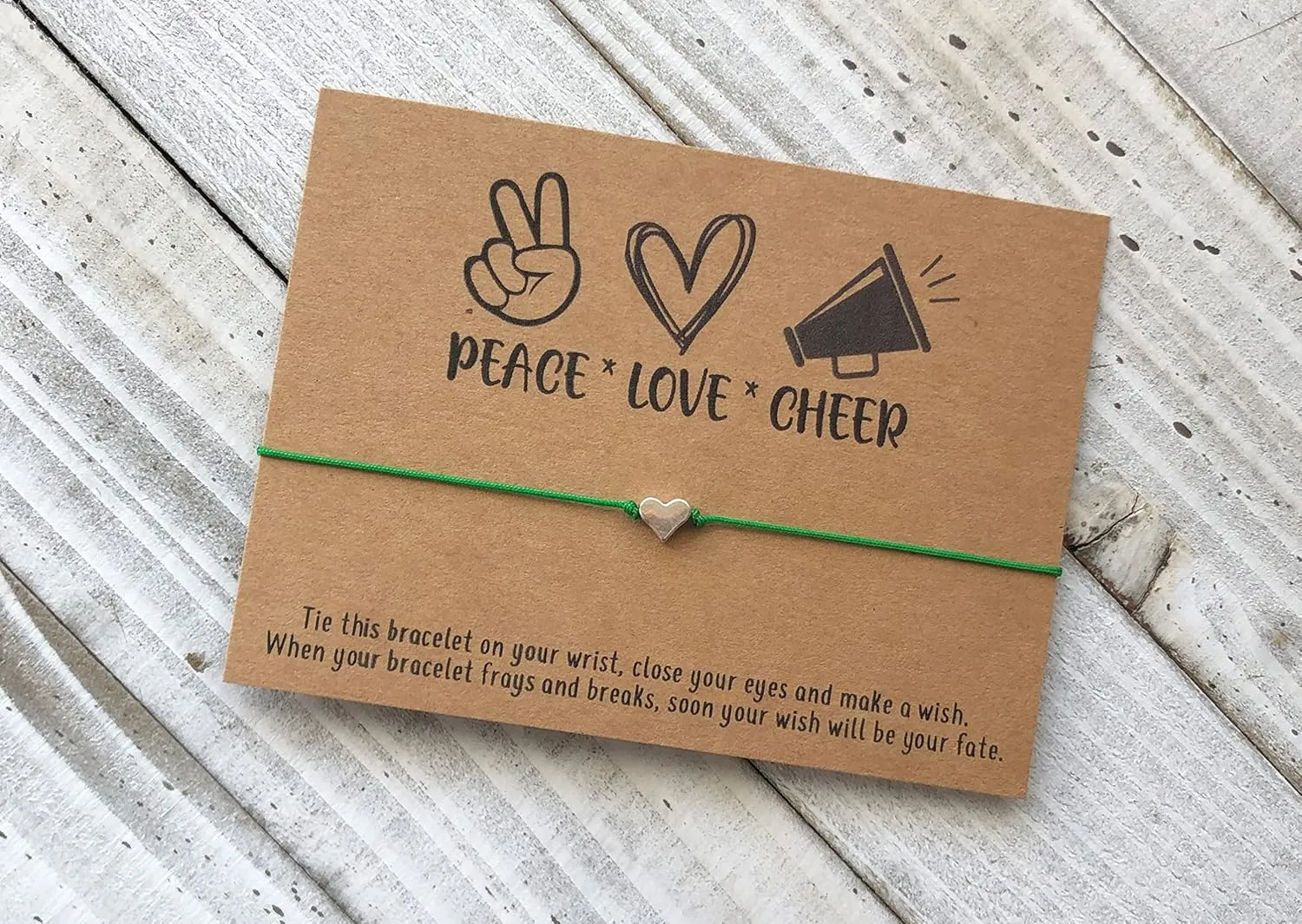 peace love cheer bracelet gift wish cheerleader cheer coach friendship bracelet gift cord wish bracelet