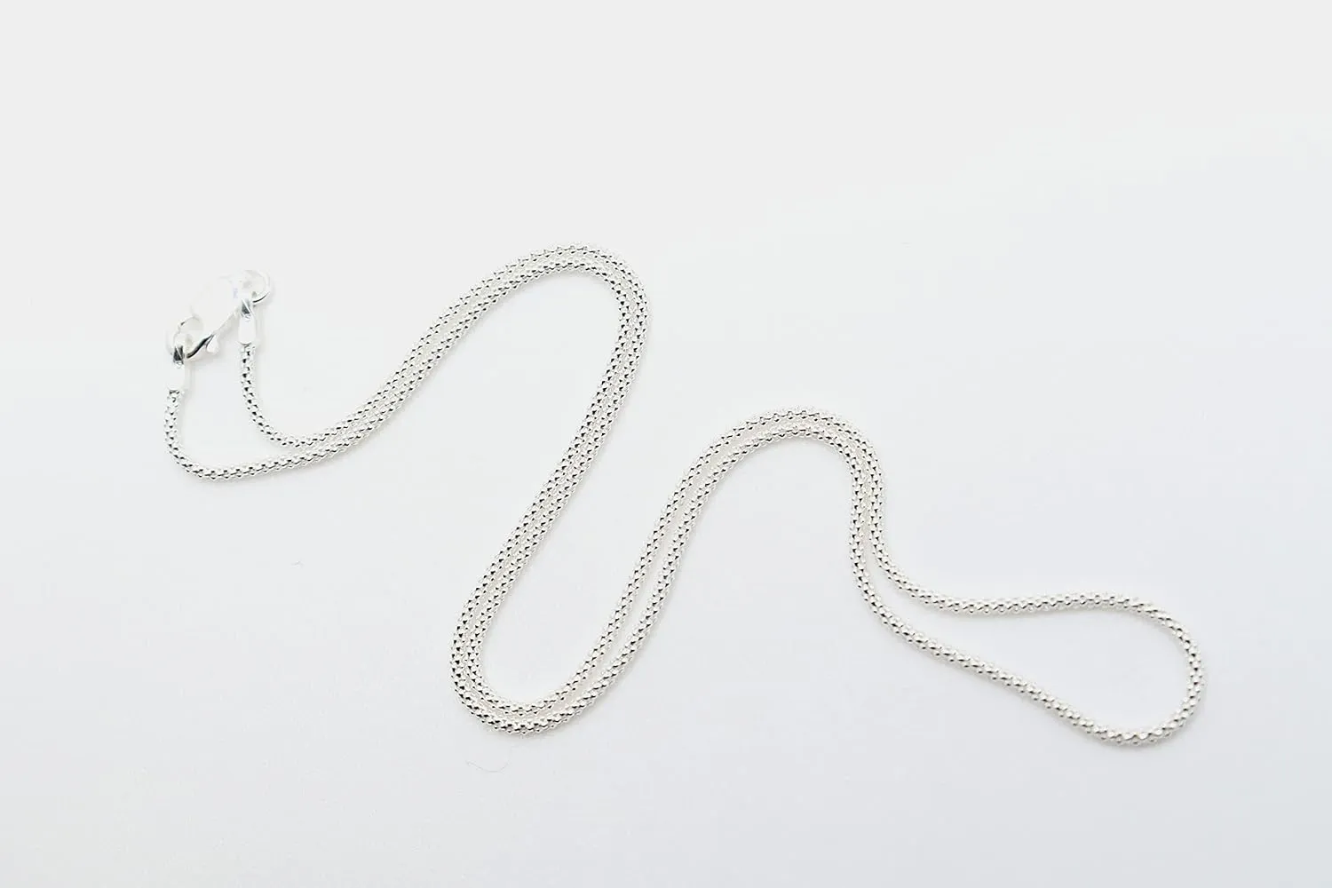 PORI JEWELERS 925 Sterling Silver 1.5MM Coreana Popcorn Chain Necklace - for Women - Made in Italy