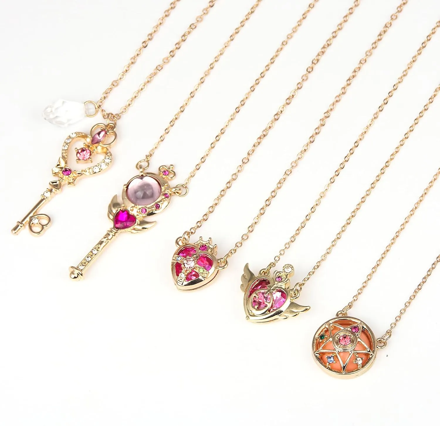 POYAMUSE Anime Guardian Star Pendant Necklace for Women Tsukino Usagi Cosplay Jewelry