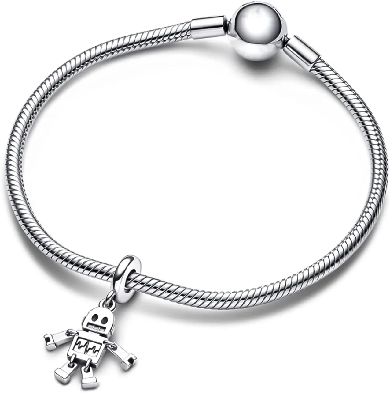 Puzzle heart-shaped removable friendship pendant charm best friend pendant suitable for Pandora charm bracelet, necklace DIY fashion personalized jewelry gifts for women, girls, family unlimited pet cat jumping beads