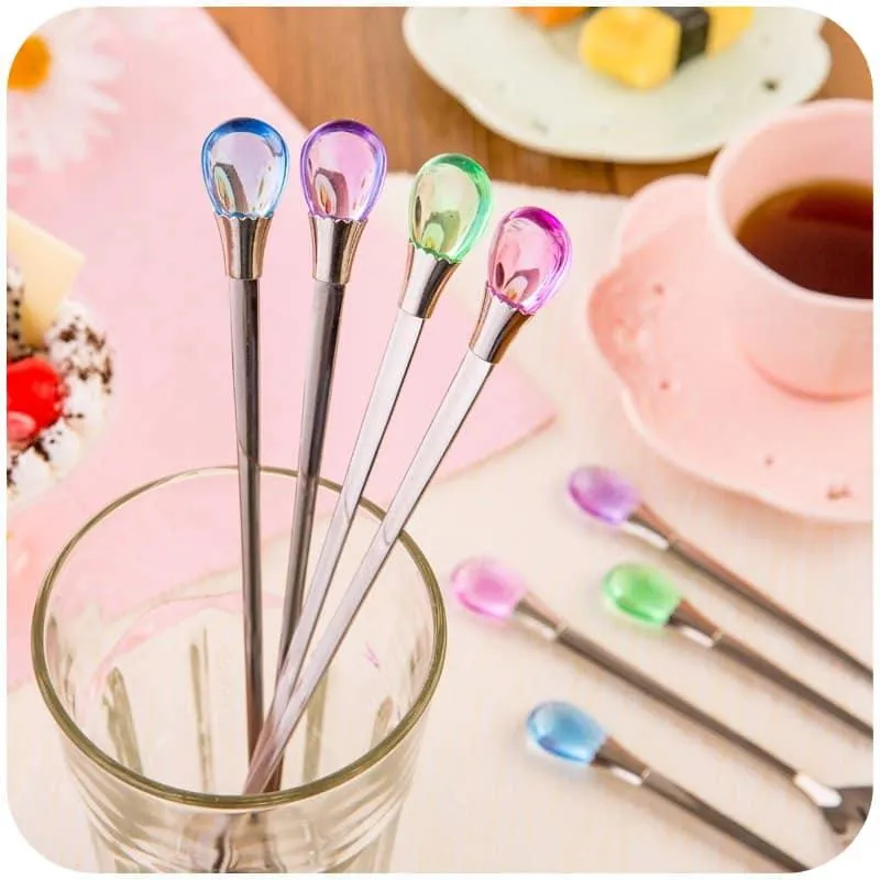 Stainless Steel Ice Cream Spoon 4 pcs Set