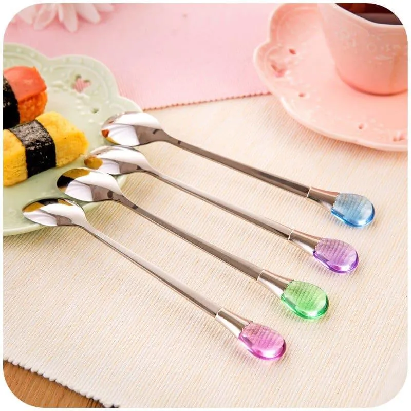 Stainless Steel Ice Cream Spoon 4 pcs Set