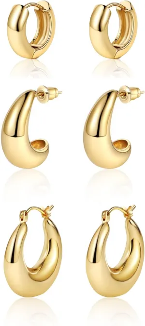 Tasiso Small Hoop Earrings for Women, Dainty 14K Gold Plated Huggie Hoop Earrings Lightweight Hypoallergenic Cubic Zirconia Earring Cute Double CZ Spiral Earrings for Women Trendy Jewelry Gifts