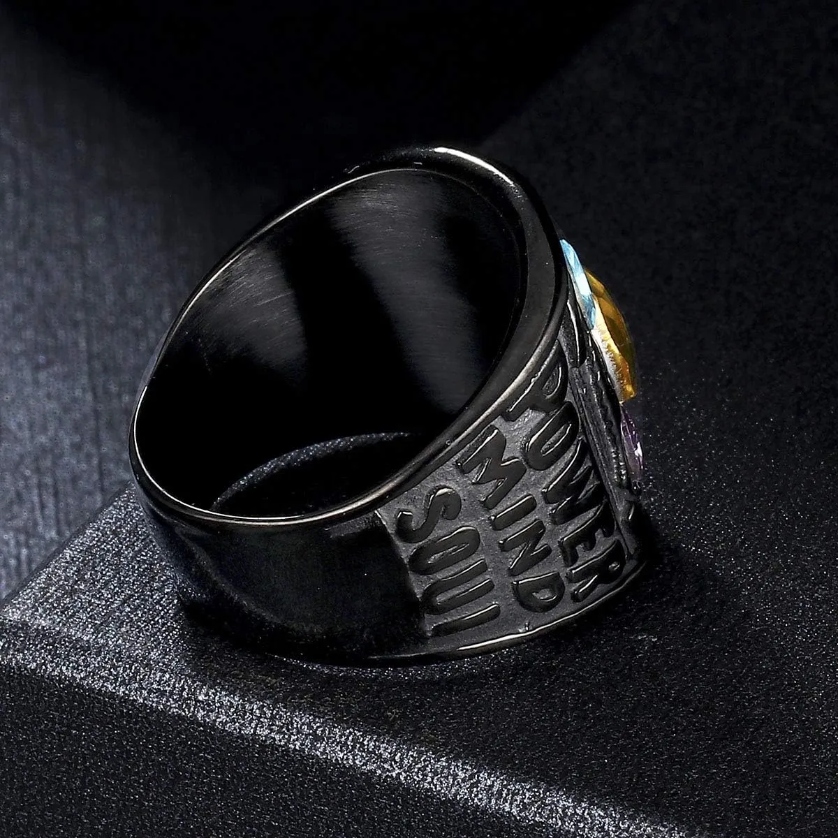 Thanos Ring Stainless Steel Infinite Power Gauntlet Ring for Men, Customize Available