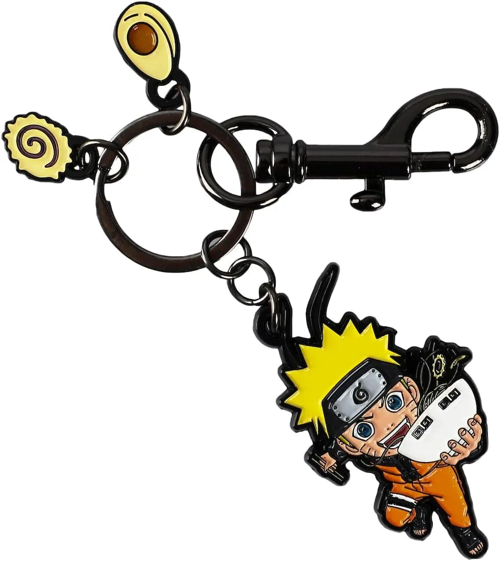 The Naruto Shippuden 3 Charm Keychain