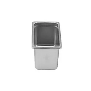 Third Size 6" Deep 24 Gauge Stainless Steel Anti Jam Pans