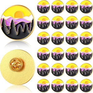 Tondiamo 24 Pcs Pride Pins LGBTQ Pins Rainbow Lapel Enamel Brooch for Ties Jackets Shirts Hats Scarves Sweaters Bags