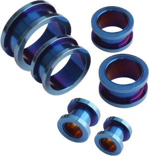 Tunnels Gauges, 18PCS Stainless Steel Tunnel Set 1.6mm-10mm Ear Piercing Set Hoop Ear Gauges 14G-00G Body Piercings Jewelry