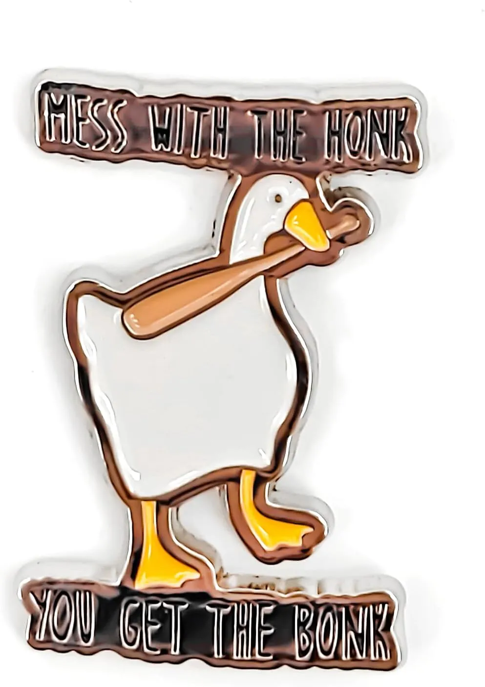 Untitled Goose Pin - Animal World Series - Enamel Lapel Pin - Plated Badge for Clothing, Bags, and Lanyards